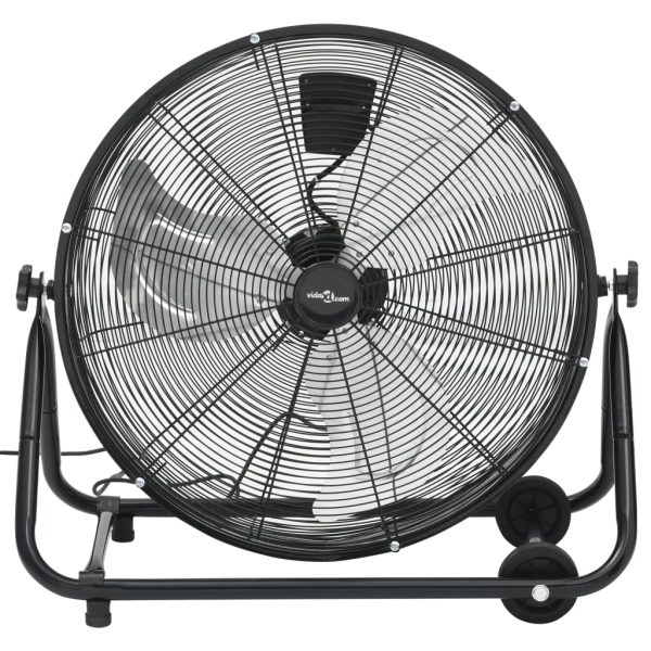 Industrijski ventilator s bubnjem 60 cm 180 W crni - Slika 2