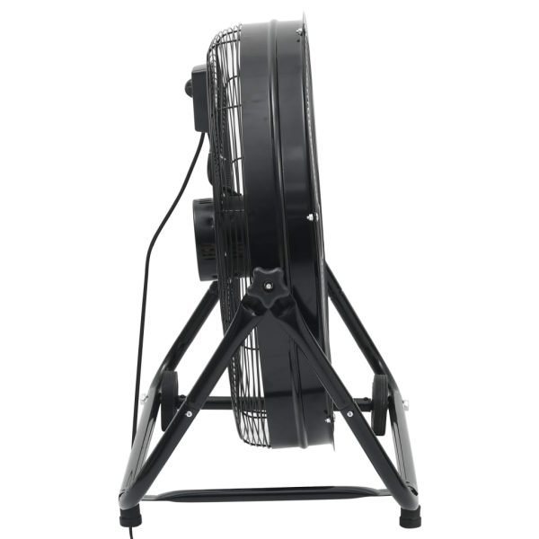 Industrijski ventilator s bubnjem 60 cm 180 W crni - Slika 3