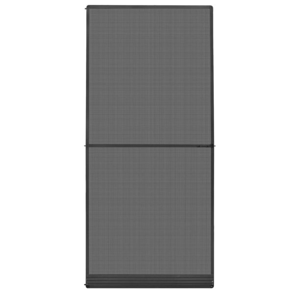 Krilni zaslon protiv insekata za vrata antracit 100 x 215 cm - Slika 2