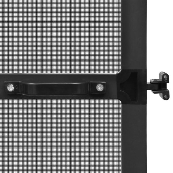 Krilni zaslon protiv insekata za vrata antracit 100 x 215 cm - Slika 5