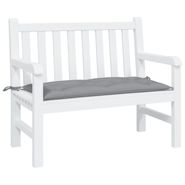 Jastuk za vrtnu klupu sivi 100 x 50 x 7 cm od tkanine Oxford - Slika 3