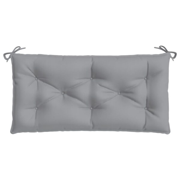 Jastuk za vrtnu klupu sivi 100 x 50 x 7 cm od tkanine Oxford - Slika 4