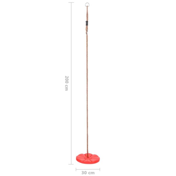 Ploča za ljuljanje 200 cm crvena - Slika 5