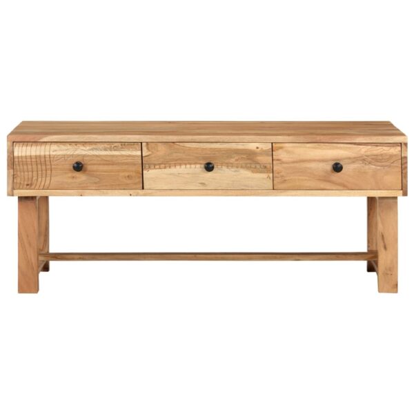 Stolić za kavu 100 x 50 x 40 cm od masivnog drva bagrema - Slika 2