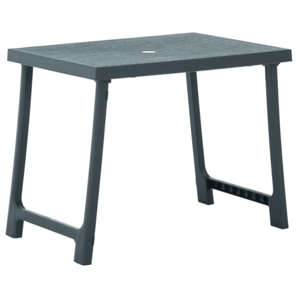 3-dijelni sklopivi bistro set plastični zeleni - Slika 11