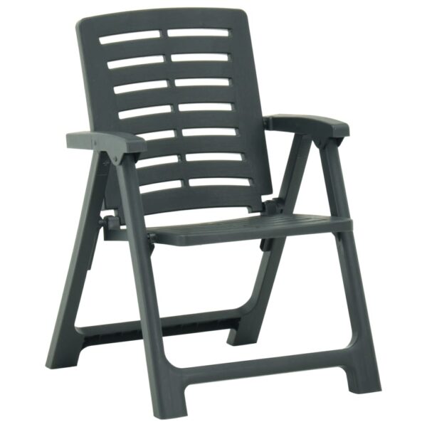 3-dijelni sklopivi bistro set plastični zeleni - Slika 4