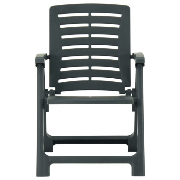 3-dijelni sklopivi bistro set plastični zeleni - Slika 5