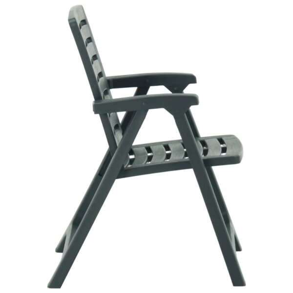 3-dijelni sklopivi bistro set plastični zeleni - Slika 6