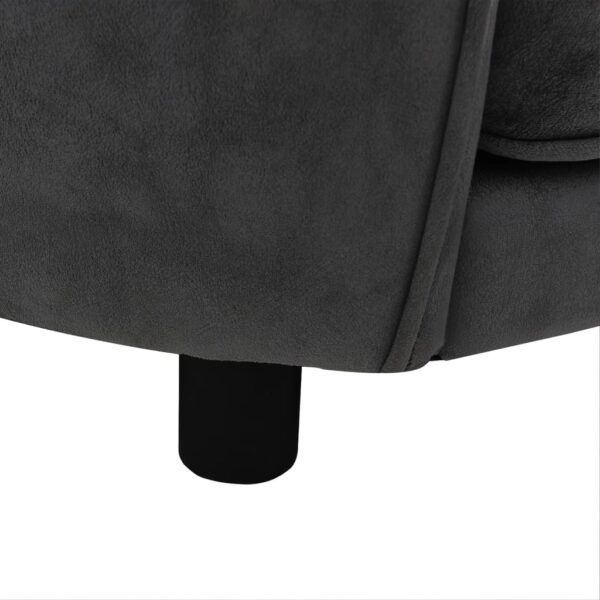 Sofa za pse tamnosiva 69 x 49 x 40 cm plišana - Slika 8