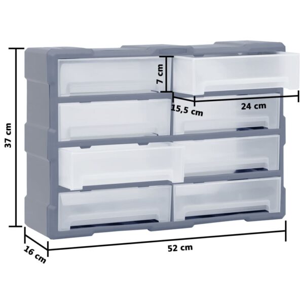 Organizator s 8 velikih ladica 52 x 16 x 37 cm - Slika 9