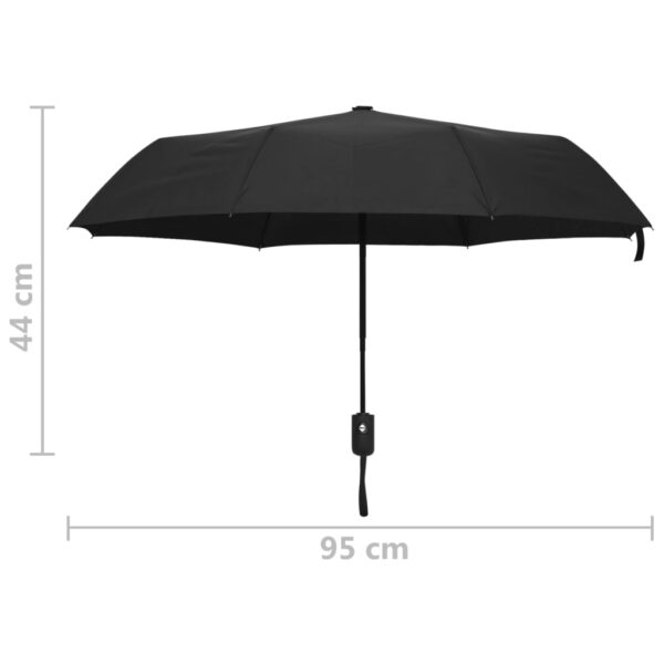 Automatski sklopivi kišobran crni 95 cm - Slika 6