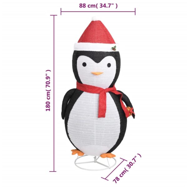 Ukrasna božićna figura pingvina LED luksuzna tkanina 180 cm - Slika 7