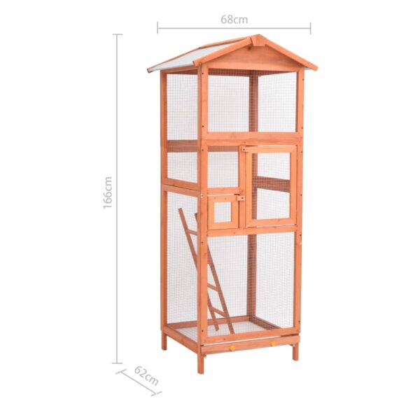 Kavez za ptice 68 x 62 x 166 cm od masivne jelovine - Slika 8