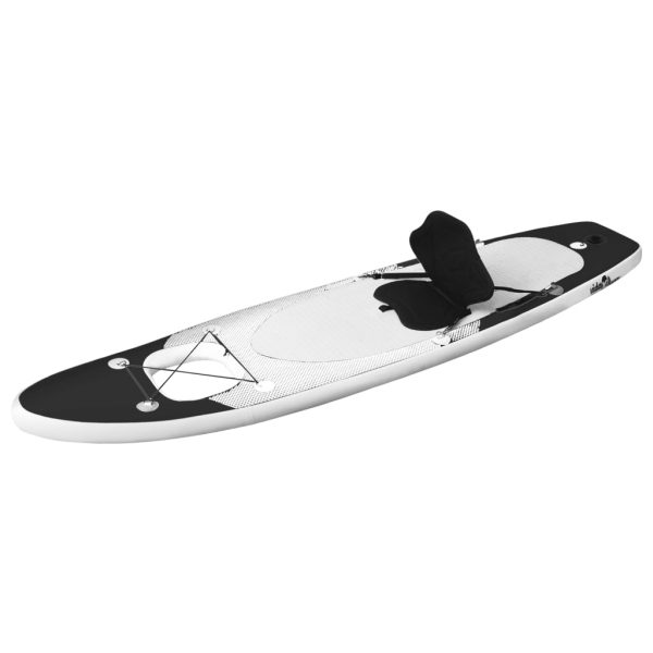 Set daske za veslanje stojeći na napuhavanje crni 300x76x10 cm - Slika 2