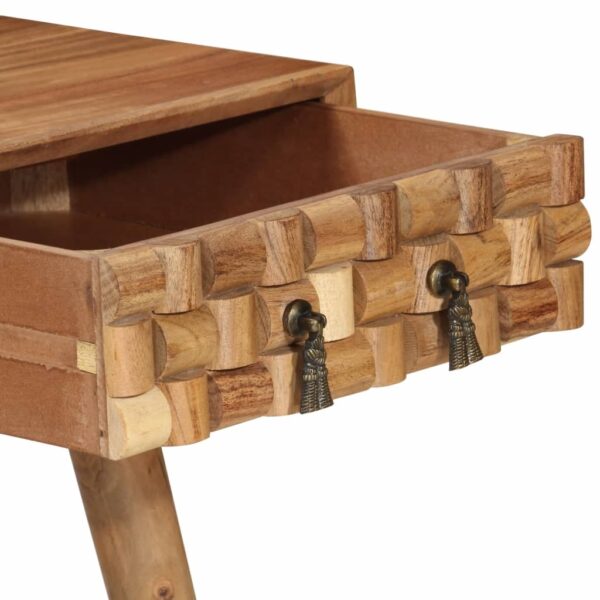Pisaći stol 110 x 50x 76 cm od masivnog drva bagrema - Slika 7