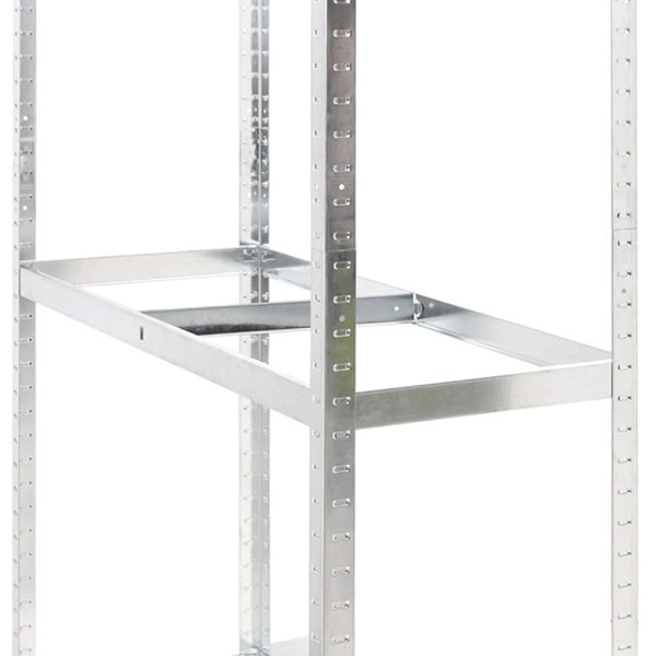 Stalak za gume s 3 razine srebrni 110 x 40 x 200 cm čelični - Slika 7