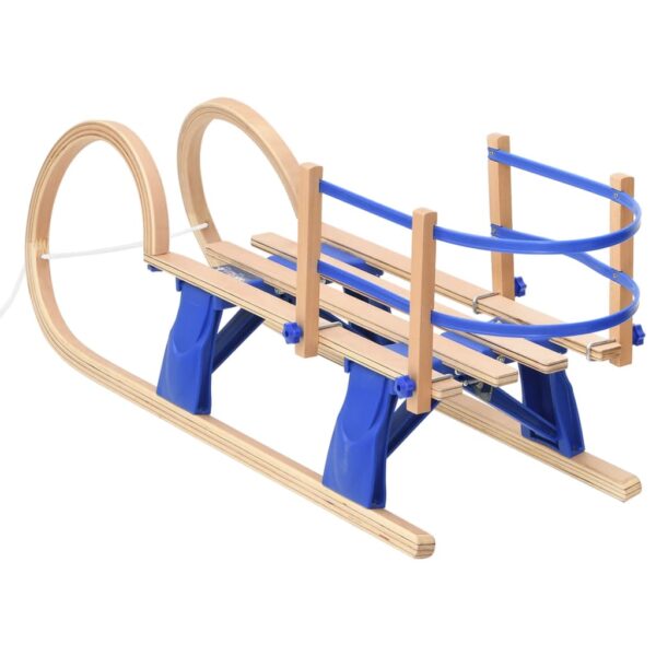Sklopive sanjke s naslonom 110 cm od šperploče - Slika 4