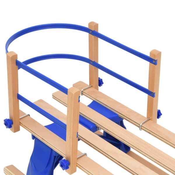 Sklopive sanjke s naslonom 110 cm od šperploče - Slika 5