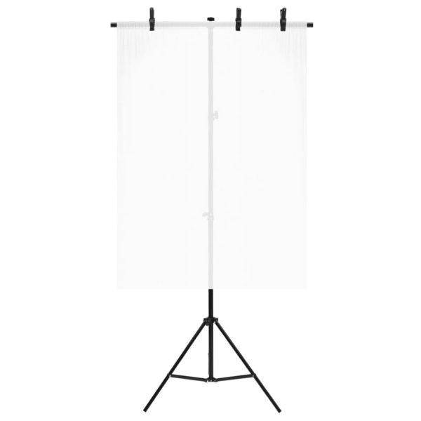 Stalak za pozadinu u obliku slova T crni 91 x 60 x (70-200) cm - Slika 4
