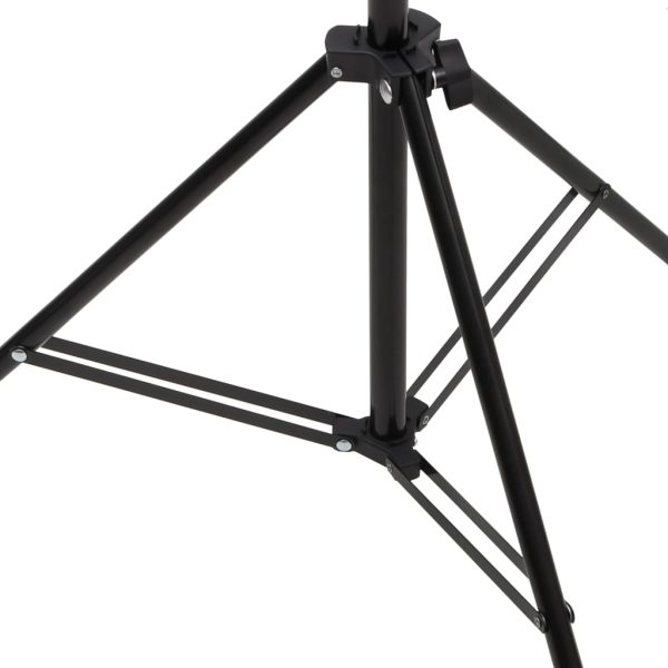 Stalak za pozadinu u obliku slova T crni 91 x 60 x (70-200) cm - Slika 6