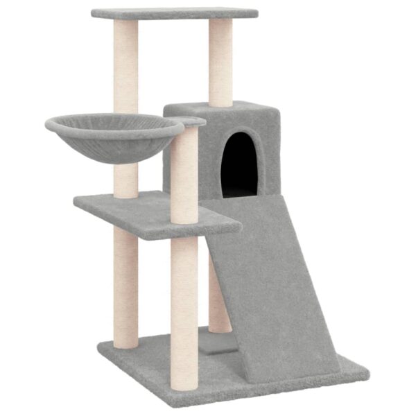 Penjalica za mačke sa stupovima za grebanje svjetlosiva 82 cm - Slika 2