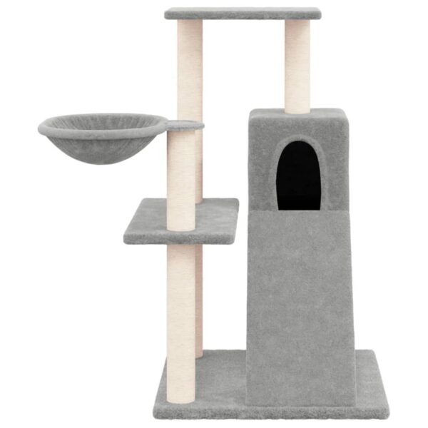 Penjalica za mačke sa stupovima za grebanje svjetlosiva 82 cm - Slika 3