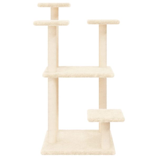 Grebalica za mačke s platformama krem 98,5 cm - Slika 4
