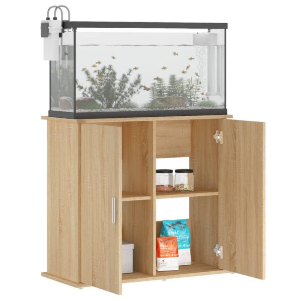Stalak za akvarij boja hrasta 81 x 36 x 73 cm konstruirano drvo - Slika 4