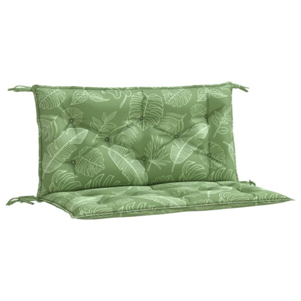 Jastuci za vrtnu klupu 2 kom s uzorkom lišća 100x50x7cm tkanina - Slika 2
