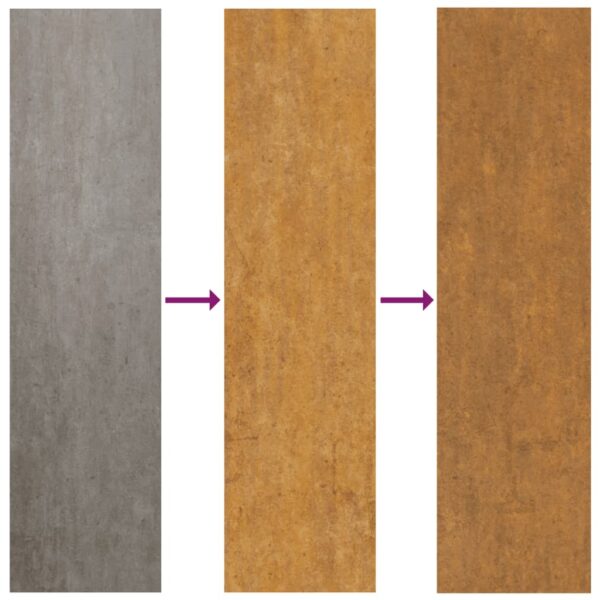 Vrtni zidni ukras 105 x 55 cm čelik COR-TEN s uzorkom horizonta - Slika 6