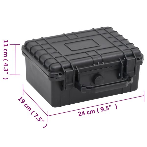 Prijenosni kovčeg crni 24 x 19 x 11 cm od PP-a - Slika 8