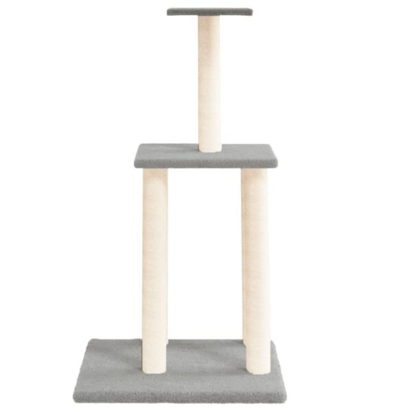 Penjalica za mačke sa stupovima za grebanje svjetlosiva 85,5 cm - Slika 3
