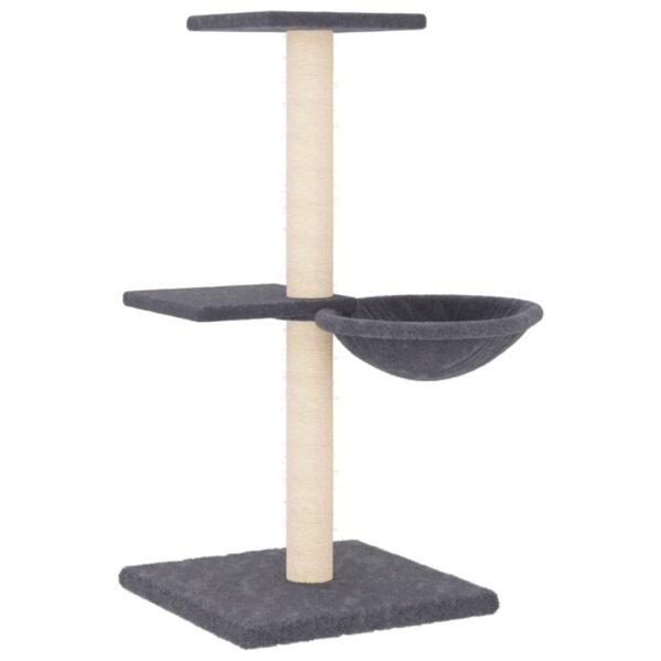 Penjalica za mačke sa stupovima za grebanje tamnosiva 72 cm - Slika 2