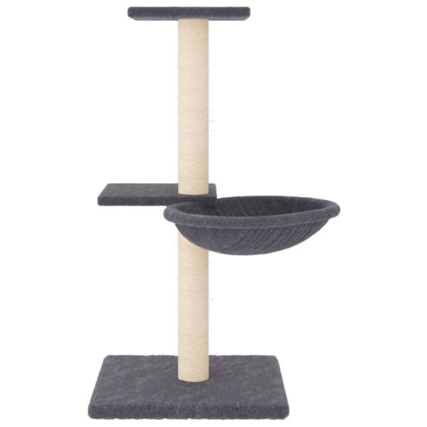 Penjalica za mačke sa stupovima za grebanje tamnosiva 72 cm - Slika 3