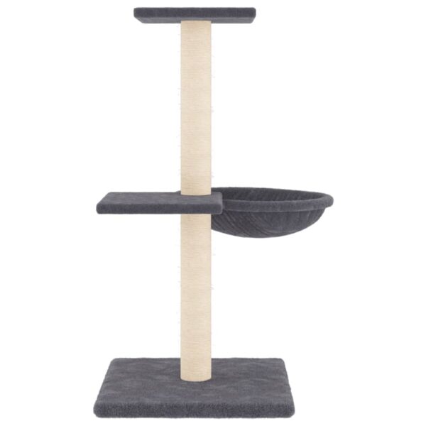 Penjalica za mačke sa stupovima za grebanje tamnosiva 72 cm - Slika 4