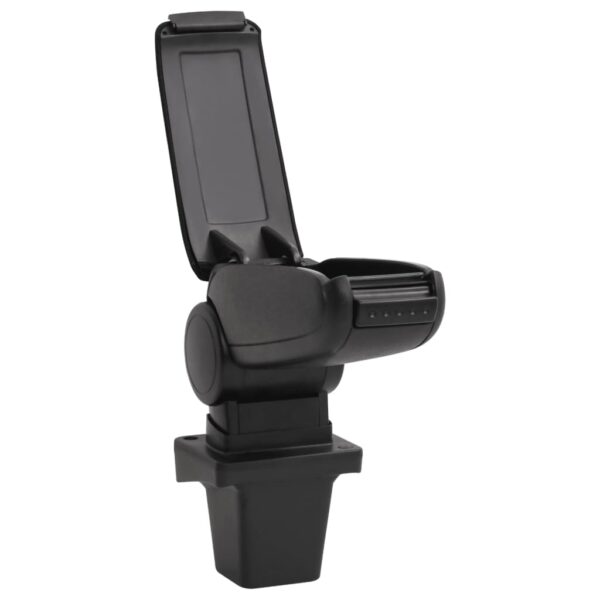 Naslon za ruke za automobil crni 14 x 33 x (32 - 48,5) cm ABS - Slika 4