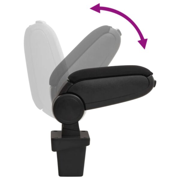 Naslon za ruke za automobil crni 14 x 33 x (32 - 48,5) cm ABS - Slika 7