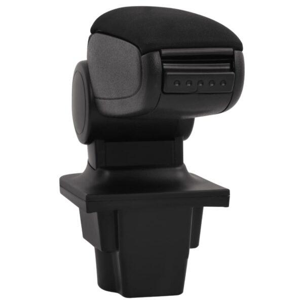 Naslon za ruke za automobil crni 16x35x(30-49) cm ABS - Slika 2