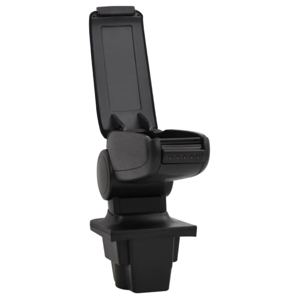 Naslon za ruke za automobil crni 16x35x(30-49) cm ABS - Slika 4