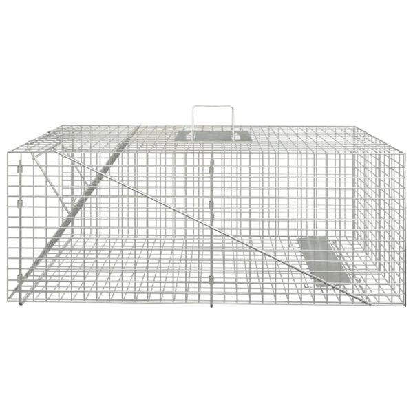 Zamka za životinje 64,5 x 25 x 26,5 cm od pocinčanog željeza - Slika 2