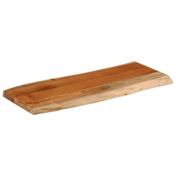 Stolna ploča 100x40x3,8 cm pravokutna od bagrema s živim rubom - Slika 2