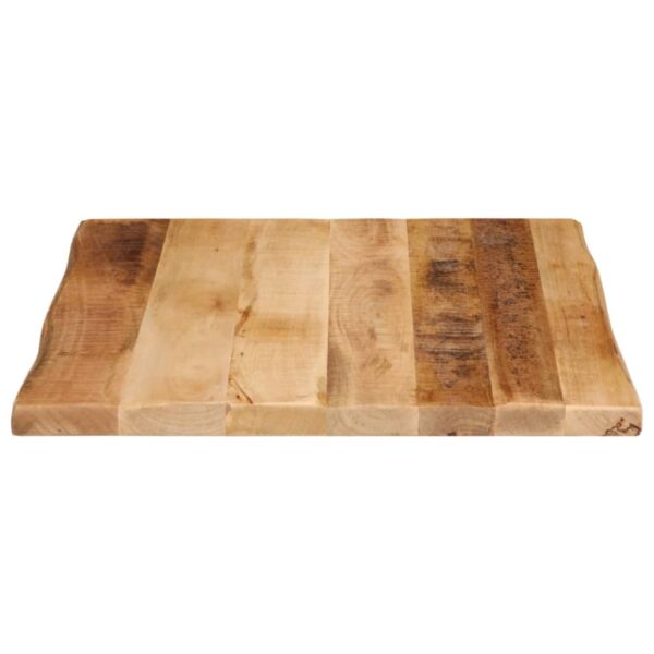 Stolna ploča sa živi rub 80x80x2,5 cm masivno grubo drvo manga - Slika 4