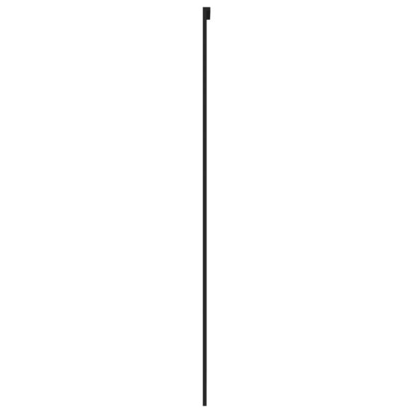 Klizna vrata crna 76x205 cm od kaljenog stakla i aluminija - Slika 5
