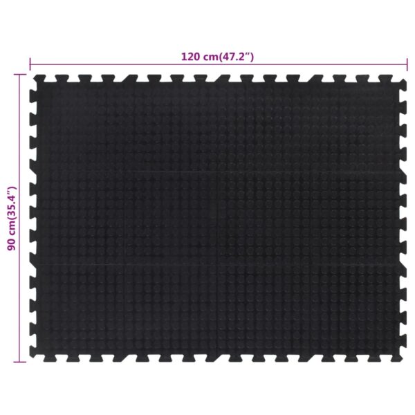 Gumena podna pločica crna 12 mm 90 x 120 cm - Slika 7
