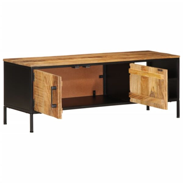 TV ormarić 110 x 35 x 40 cm od masivnog grubog drva manga - Slika 5