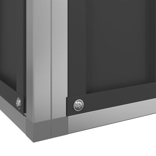 Kavez za ptice srebrni 210,5 x 107 x 212 cm čelični - Slika 9