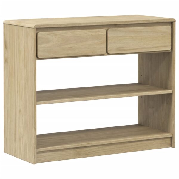 Konzolni stol SAUDA boja hrasta 89,5 x 36,5 x 73 cm od borovine - Slika 2