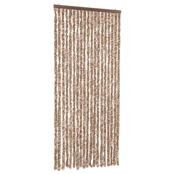 Zastor protiv muha bež-tamnosmeđi 56x185 cm od šenila - Slika 2