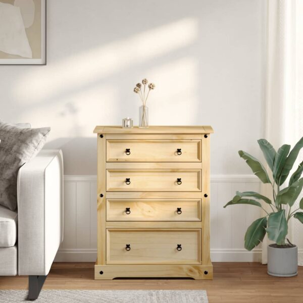 Ladičar Corona 92 x 48 x 120 cm od masivne borovine - Slika 3