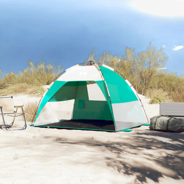 Šator za plažu za 2 osobe vodootporni morskozeleni - Slika 3